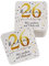 Herz & Heim® Bunter Bierdeckel als Tischedeko zum Geburtstag/Personalisiert mit Namen / 30 Stück