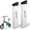 Tooefft 36V DCH-014 Battery for Folding Electric Bike ANCHEER AM1908 36Volt 7.5Ah 8.7Ah 8Ah 10.4Ah 12.8Ah 14Ah Battery for eBike ADO A16 LANKELEISI A6 ALX-014 (36V 14Ah 395mm)