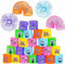 flintronic 24 Pezzi Mini Smiley Spring, Molla Giocattolo per Bambini, Gadget Compleanno, Spirale Arcobaleno per Feste