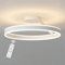 Modern Deckenlampe 68W Dimmbar LED Deckenleuchte Wohnzimmer Weiß Wohnzimmerlampe Schlafzimmerlampe Ringen Deckenbeleuchtung Lampen für Schlafzimmer Arbeitszimmer Küchen Restaurant Esszimmer, 60CM