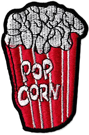 Aufnäher zum Aufbügeln, Popcorn