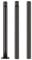 Jandei - Poteau vertical de 3 mètres par tranches de 1 mètre avec base pour lampadaire solaire, parfait pour extérieur, jardin, terrasse