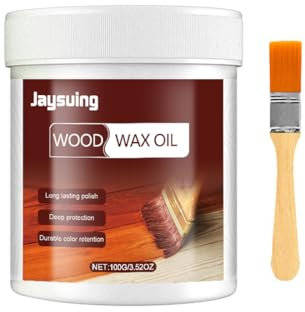 Huile de Cire à Bois Anticorrosion d'extérieur, Wood Wax Oil, Cire pour Meuble en Bois Huile, Huile de Traitement Bois, Huile Naturelle pour Bois Incolore, Huile pour Meubles & Lasure pour Bois