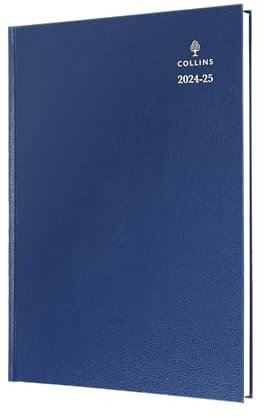 Collins Standard Desk Mid Year Diary Planner A4 Week To View Academic Year 2024-25 (Termine) FSC Paper - Blue - Weekly Journal for Students, Teachers - 40M.60-2425 - Juli 2024 to Juli 2025