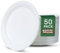 Ask Packaging 100% Compostable (12 Inch / 50-Pack) Heavy-Duty Eco-Friendly Disposable Bagasse Plates, Made of Natural Sugarcane Fibers – (12 / 31cm) Biodegradable Paper Plates