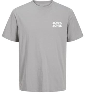 JACK & JONES Herren Jjecorp Logo Tee Ss O-Neck Noos, Ultimate Grey, XXL