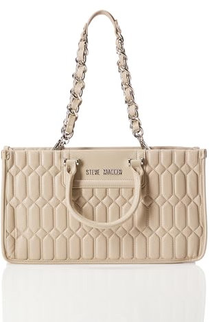 Steve Madden Damen BJOVER Quiled Satchel, Zeitloses Taupe