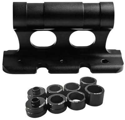 JNNJ Porte-vélos, Support Vélo en Alliage D'aluminium, Support Fourche Velo, Support Fixation Fourche De Vélo, Supports D'axe Traversant, Porte-Vélos Fourches Avant Clip Fixe pour Camion(Noir)