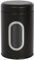 Harbour Housewares Food Storage Container - Black - 1pc Transparent Window Airtight Tea Coffee and Sugar Canisters Set Kitchen Caddy Stainless Steel Storage Jars
