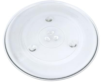 Mikrowellen Glasplatte für Haushaltsmikrowellen Y-förmige als Ersatz | Leicht zu Montieren, Leicht zu Reinigen, Robust, Weiß, Glas, Passend für Haushalt