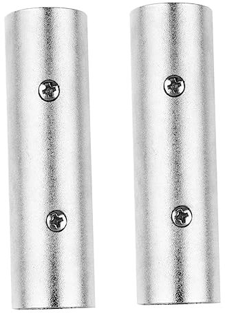 Housoutil XLR Stecker Kupplung aus Aluminiumlegierung 2 Stück 3-polig