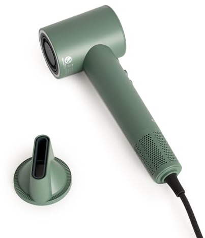 CREATE/ION STYLER/Ionen-Haartrockner Salbeigrün/Frizz-Free-Technologie, 2 Temperaturen, Cool-Funktion, 2 Geschwindigkeiten, Negativ-Ionen-Technologie, 1800W
