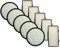 vhbw Lot de 10 filtres compatible avec Rowenta Silence Force Allergy+ RO7457EA, RO7455EA aspirateur - filtre pré-moteur, filtre EPA