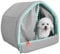 Vllold Warm Dog Tent Bed,Enclosed Outside Dog House With Door - Soft Comfortable Puppy Tent Beds Outside Pet House