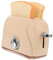 HEMOTON Toy Toaster Machine for Playhouse Unique Mini Toaster Decor Made of Plastic for Boys and Girls' Creative Play
