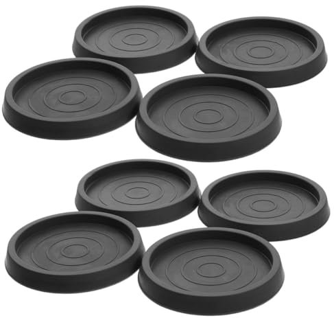 Housoutil Lot De 8 Patins Ronds pour Pieds De Meubles pour Canapé Table Bureau Installation Facile