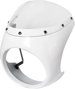 Für Cafe Racer 7 Zoll Motorrad Scheinwerfer Frontscheinwerfer Schutz(Color15)