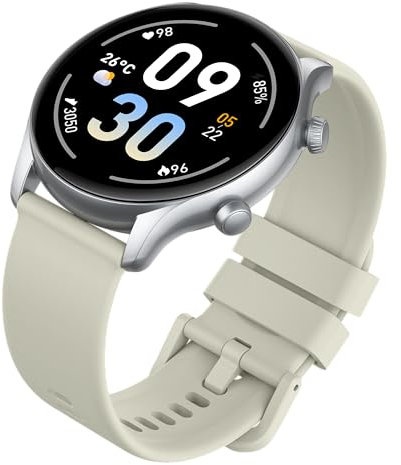 2025 Smartwatch Uomo Donna, 1.39 Orologio Smartwatch Uomo con Effettua/Risposta Chiamate, Fitness Tracker con 100+Sportive/Sonno Cardiofrequenzimetro,, IP68 Smart Watch per Android iOS,Bianco Neve