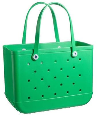 JTBDWOSK Grün, Strandtasche aus Gummi, wasserdichte Strandtasche, Eva Einkaufstasche mit Löchern Strandtasche, Waschbar Tragbare Reisehandtasche, Tragetasche für Sport, Sommer, Pool,Fitnessstudio