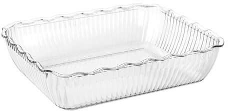 Olympia Kristallon Large Salad Crock SAN 4.25Ltr Dishwasher Safe, Clear | Holds 143.7fl oz to reduce refills; robust build stands up to heavy everyday use in busy buffet service lines.