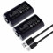 2 pilas recargables de 1400 mAh + cable USB para mandos Xbox One y Xbox Series - Kit Play & Charge - Compatible modelo 1556 - Straße Game®