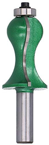 Router Bit, 12mm Shank Half Round Milling Cutter Woodworking Cutter for Trimming Line Mold Flute Wood Router Bit for Stair Handrail Production