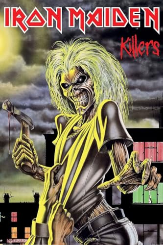 Grindstore Iron Maiden Killers Maxi Poster - Laminated Large Wall Art Print, Wall Decor, Home Office Classroom Decoration, Gift Idea, Decorative Print 91.5x61cm