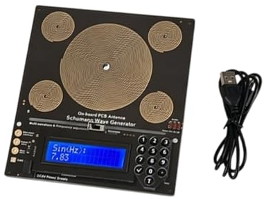 Generador de ondas compacto de 7,83 Hz e instrumento ajustable de frecuencia de 100 kHz para meditaciones, alivio del estrés, generador de indicación de baja frecuencia