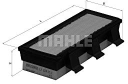MAHLE LX 824 - Air Filter Car - Engine