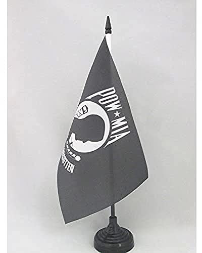 AZ FLAG - Tischflagge Usa Pow Mia Remember - 21x14 cm - Vereinigten Staaten Von Amerika Tischfahne 14 x 21 Cm - Flaggen