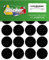 80 Klebepunkte, 40 mm, schwarz, aus PVC Folie, wetterfest, Markierungspunkte Kreise Punkte Aufkleber
