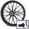 Motoking Felgenrandaufkleber mit Montagetool für Ihr Motorrad / 6 mm/für 10 bis 25 / Farbe wählbar - Blau YAMA matt