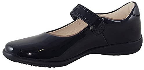 Lelli Kelly Scarpe Scuola Bambina Vernice Nero Classic School Dolly LK8218, Nero (Nero), 26 EU