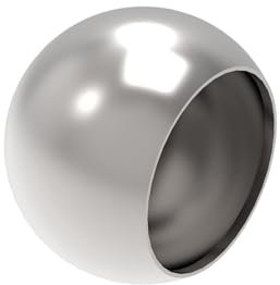 Sellon24® Edelstahl V2A Endkappen 42,4x2,0 mm Kugel Rohrstopfen Abschlussdeckel Verschluss Kappe Stopfen Geländer Kugelform Endkappe Handlauf Rohr 42,4 Rundrohr Rohrverschluss Rohrkugel