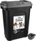 ASAB Pet Food Storage Container Large 30L/15kg Plastic Food Storage Container With Integrated Food Scoop and Flip Top Locking System Perfect for Dog Treats Dog Food and Kitten Food (Grey - Large)