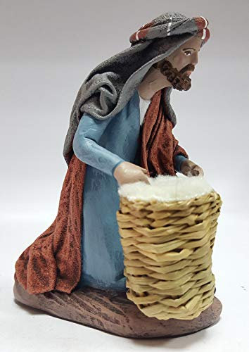 Arte Pesebre Krippenfiguren mit Schafwolle, 14 cm