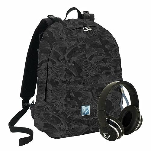 Zaino Scuola Seven Mimetico Reversibile Con Cuffie Wireless PS 29781