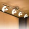 PADMA LED Deckenlampe Strahler Küche Modern Warmweiß 4 x 5W mit 2 Schwenkbar Blätte 3000K 1600 Lumen Winkelverstellbar für Schalfzimmer Wohnzimmer Büro
