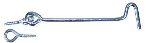 Sturmhaken Fensterhaken mit Öse verzinkt Türhaken Haken 120 mm 8874