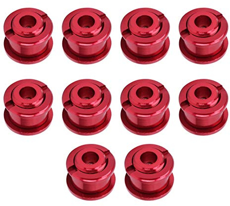 Pernos de Plato de Bicicleta Pernos de Plato de una Sola Velocidad de 4,9 MM Pernos de Rueda de Cadena de Juego de bielas de aleación para Bicicleta de montaña 10 Uds