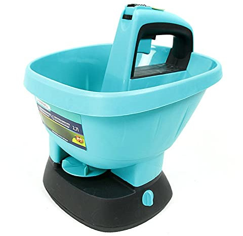 Greenmill GR0032 Electric Spreader Hand Spreader Garden Seeder Battery Operated Speed Regulation Dose Adjustment Seed Pusher Hand Saw Tool 2.7 L