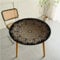 FANSU Runde Tischdecke Garten Abwaschbar, 3D Motiv Serie Polyester Fleckschutz Tischdecken Größe wählbar für Gartentisch, Outdoor in Kiche, Haushalt & Wohnen (Schwarzer Bohemian,120cm)
