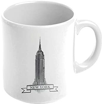 MUG in ceramica con motivo Empire State building