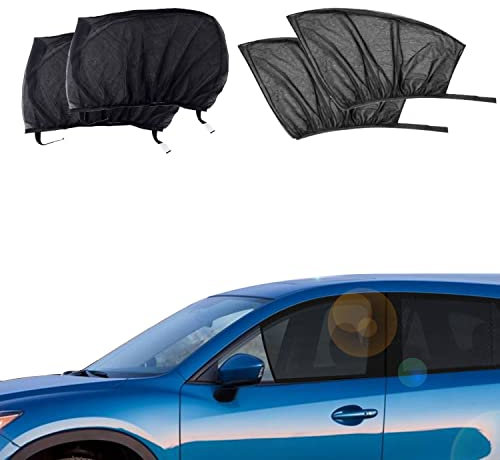 Sonnenschutz Auto, Seitenscheibe für Sun UV Blend Sonne Schutz Scheibe Fensterschutz, Sonnenschutz Sonnenblendung und UV-Schutz für Kinder/Erwachsene/Haustiere Universal Sonnenblende Auto Netz.