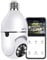Bulb camera wifi 2MP Smart Life 5GHz Bulb Lamp Camera,1080P Wifi PTC IR E27 Color Night Vision Home Security CCTV Camera with Automatic Tracking Bulb Security 360° Pan-Tilt View light Camera Indoor