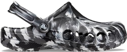 Crocs Unisexe Adulte Baya Graphic Clog Sabots, Black White 1, 37/38 EU