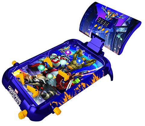 Lexibook, Les Gardiens de la Galaxie, Flipper Électronique de Table, Jeu d'action et réflexe Enfant et Famille, écran LCD, Effets Lumineux et sonores, Violet, JG610GG