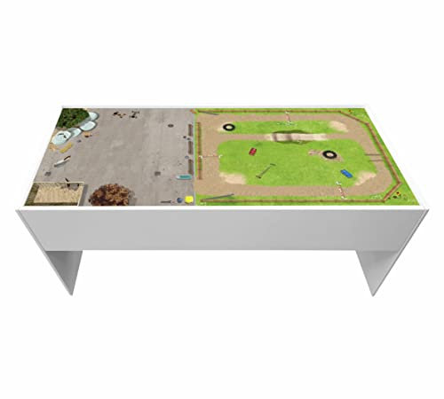 STIKKIPIX Möbelfolie DSWT16 Aufkleber passend für den DUNDRA-Tisch von IKEA (Möbel nicht inklusive) (1, Ponyhof)