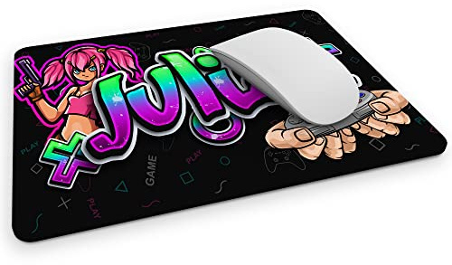 timalo® Cooles Gamer Mousepad mit Namen Bedrucken Lassen | Mauspad Gaming Bild Graffiti für Mädchen | Mousepad-g-12