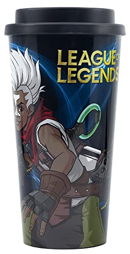 Stor DOPPELWANDIGER KAFFEEBECHER AUS BPA-FREIEM KUNSTSTOFF 520ML | LEAGUE OF LEGENDS